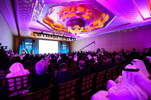 写真　「日・UAE・ビジネスフォーラム」の会場（ジェトロ撮影）